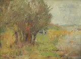Ferdo Kovačević, Summer by the River, 1908., ulje na platnu