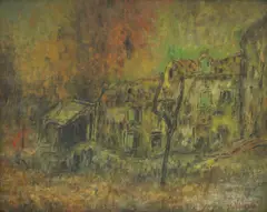 Motif from Čiovo (Ruins of the City) by Emanuel Vidović, 1946.-1950., ulje na platnu, sold Jun 2024
