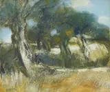 Nataša Cetinić, Olives II, 1979., tempera i ulje na platnu