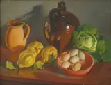 Vladimir Varlaj, Still Life in Autumn, 1944., ulje na platnu