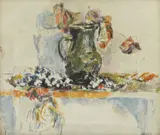 Antun Mezdjić, Still Life with Flowers, 1950. - 1955., ulje na platnu kaširano na šperploču