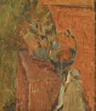 Jerolim Miše, Still Life with Basket, 1957., ulje na platnu