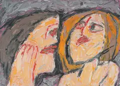 Đuro Seder, Conversation, 2004., ulje na platnu
