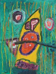 Ladybug by Zlatko Keser, 1995.-2000., ulje na platnu, offered Jun 2024