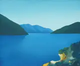 Vasko Lipovac, Blueness, 1990., ulje na platnu kaširano na lesonitu