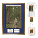 Ion Andreescu, Femeie în pădure  (NFT produs în parteneriat cu Muzeul Național Brukenthal), 1. lot de artă digitală, unicat, fișier JPG, 1483 x 2225 pixels (2,849,313 bytes), în vederea criptării în format NFT (non-fungible token)
2. fine art print, 70 x 50 cm (cadru), 42.5 x 30 cm (imagine)
3. tricou, material textil, măsura M
4. Tote Bag, material textil, 37 x 40 cm
5. sticker, 15 x 20 cm