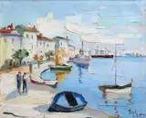 Rudolf Négely, Genova, 1935, ulei pe pânză