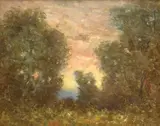 Constantin Aricescu, Crepuscul, ulei pe carton