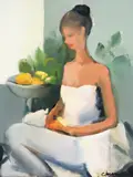 Corneliu Ionescu, Balerină, ulei pe pânză