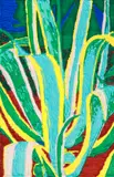 Mircea Modreanu, Dracaena, 2024, plastic topit pe pânză