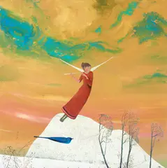 Vestitor by Felix Aftene, 2023, acrilic pe pânză, sold May 2024
