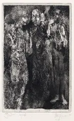 Sunet by Octav Grigorescu, acvaforte și acvatintă, sold May 2024