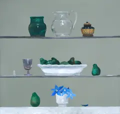 Ștefan Câlția, Cana verde, 2007, ulei pe pânză