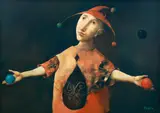 Georges Mazilu, Le Jongleur, acrilic pe pânză