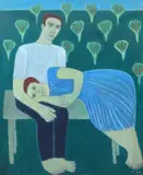 Michaela Nica Crăciun, Primăvară, 1966, ulei pe pânză