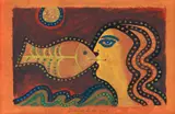 Samy Briss, Le baiser de la mer, guașă pe hârtie