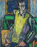 Alexandru Istrati, Autoportret, 1947, ulei pe pânză