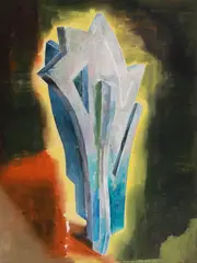 Genti Korini, The Trophy, 2013, ulei pe pânză