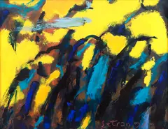 Vladimír Setran, Fără titlu (nr. 10), 1998, ulei pe carton