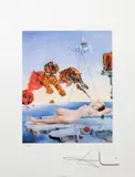 Vis cauzat de zborul unei albine în jurul unei rodii by Salvador Dalí, cromolitografie, sold May 2024