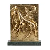 Nașterea animalelor (Omagiu suprarealismului) by Salvador Dalí, bronz aurit, sold May 2024