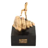 Nud urcând scările by Salvador Dalí, bronz aurit, sold May 2024
