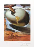 Alegoria unui Crăciun american by Salvador Dalí, cromolitografie, sold May 2024