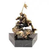 San Jorge (Sfântul Gheorghe) by Salvador Dalí, bronz aurit, sold May 2024