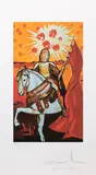 Cavalerul de aur by Salvador Dalí, cromolitografie, sold May 2024