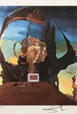Portretul vicontesei Marie-Laure de Noailles by Salvador Dalí, cromolitografie, sold May 2024