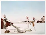 Trei femei în jurul pianului by Salvador Dalí, cromolitografie, sold May 2024