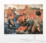 Pescuitul tonului (Omagiu lui Meissonier) by Salvador Dalí, cromolitografie, sold May 2024