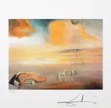 Peisaj angelic by Salvador Dalí, 1977, cromolitografie, sold May 2024