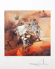 Marele paranoic by Salvador Dalí, cromolitografie, sold May 2024