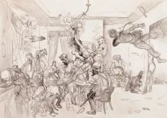 Robert Lőrincz, Salonul Maestrului Pașadia, creion pe hârtie