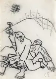 Constantin Piliuță, Evadarea, cărbune pe hârtie