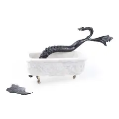 Irina Tănase, Into the Abyss, 2023, staniu, marmură, rășină și bronz