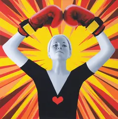 Irina Dragomir, Fighter for Love, ulei pe pânză