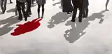 Francisc Chiuariu, Strada, 2012, ulei și acrilic pe hârtie pânzată