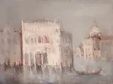 Dan Constantinescu, Canal Grande, 1984, ulei pe pânză