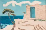 Spiru Vergulescu, Peisaj din Sozopol, 1982, ulei pe pânză