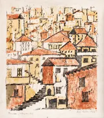 Eva Cerbu, Velico Târnovo, 1963, xilogravură