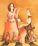 Rareș Pantea, Sonată pentru clavecin și flaut, ulei pe pânză
