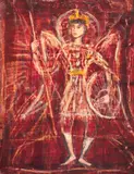 Magdalena Rădulescu, Arhanghelul Mihail, ulei pe lemn