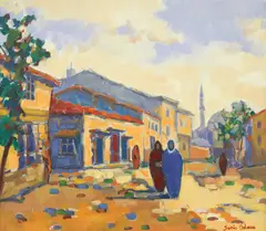 Sorin Adam, Peisaj la Balcic, ulei pe pânză