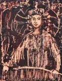 Magdalena Rădulescu, Sfânt, ulei pe lemn