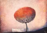Irina Katz Mazilu, L'Arbre rouge, ulei pe pânză