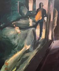 Ștefan Botiș, Shadows, 2016, ulei pe pânză