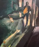 Ștefan Botiș, Shadows, 2016, ulei pe pânză
