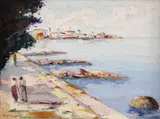 Rudolf Négely, Pe faleză, 1934, ulei pe pânză